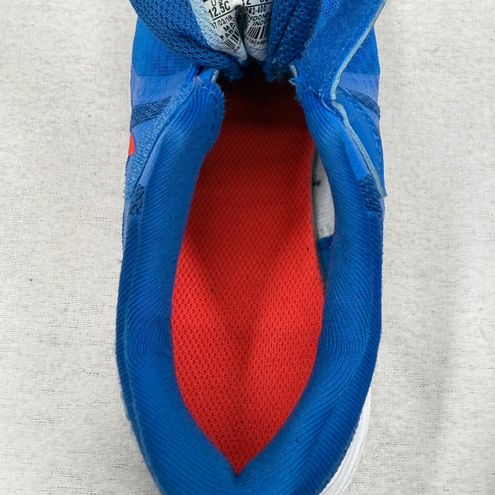 Nike Kids Revolution 12.5C Kids Sneakers Blue/Crimso Brand New Strap Unisex - Picture 8 of 9